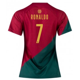 Portugal Cristiano Ronaldo 7 Kvinde Hjemme VM 2022 - Fodboldtrøjer (S/S)
